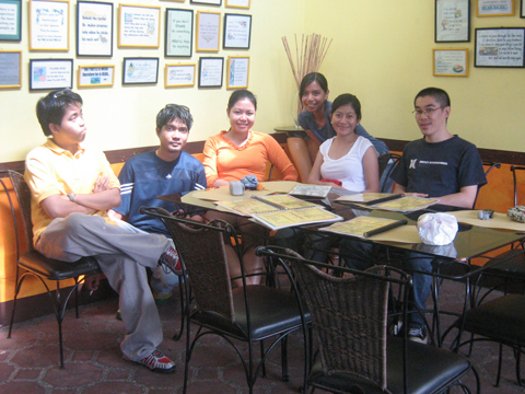 L-R: Nico, Ferdz Lopez, Ida, Mariel, Master Lisa, Dave Po
