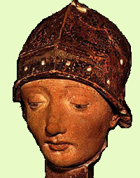 cand Ioana a intrat in Orleans un sculptor a modelat capul statui pt. St. Maurice dupa ea.