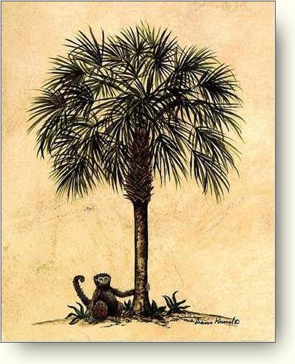 Monkey on the tree