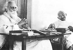 Rabindranath Tagore si Mahatma Gandhi