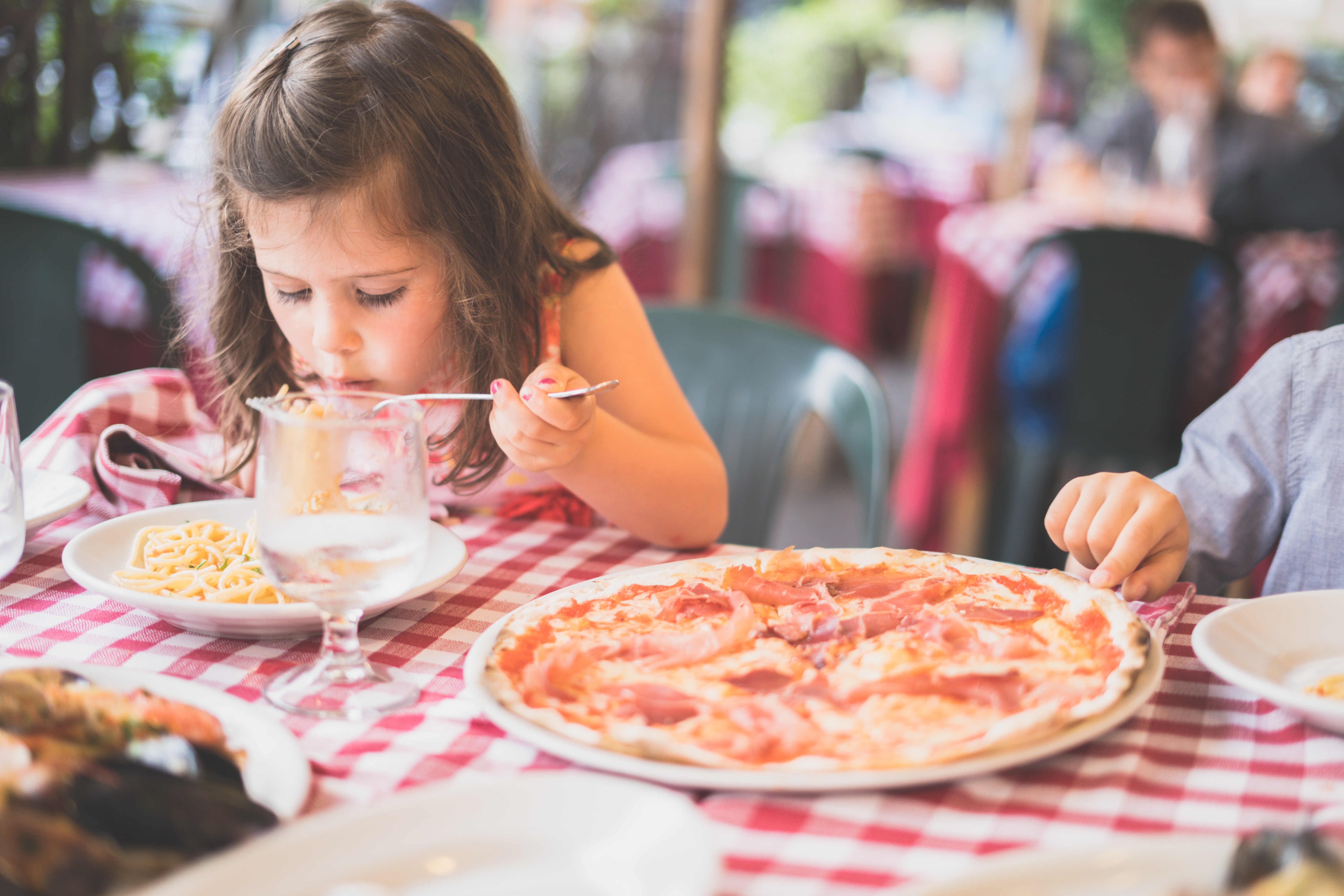 girl eating
