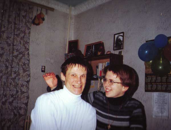 Kostya and Katya at Tanya's home