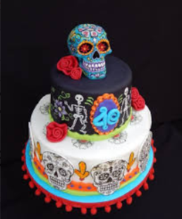 Pastel de día de muertos