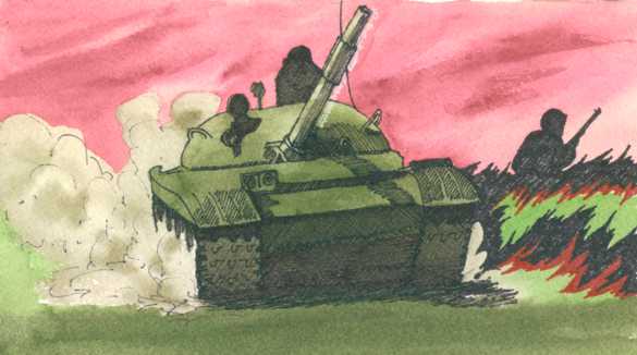 T62 Soviet Tank by Pat Donnelly