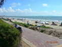 The Bai Dau - Back Beach - area of the peninsula is where you go to swim. The wide, sandy beach stretches to the horizon.