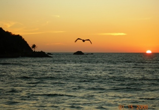 Click on the sunset to learn more about my ride from Puerto Vallarta to Colima.