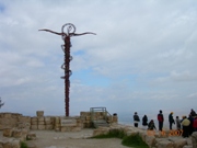 Standing where Moses stood when he first set eyes on the Promised Land truly felt Holy. Even with&nbsp; the morning haze the Dead Sea and the Mountains of Palestine were clearly visible.