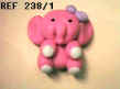 238 A ELEPHANT ASSIS ROSE FLUO NOEUD MAUVE.JPG (10185 octets)