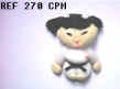 270 CPM FILLETTE JUDOKA CEINTURE NOIRE.JPG (8693 octets)