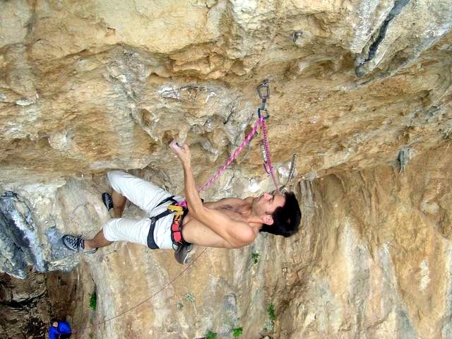 Chalking up before the crux