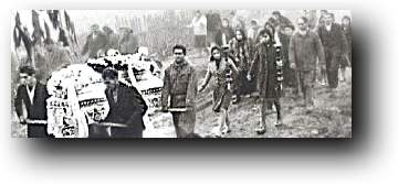 Romani funeral procession