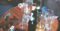 Inside the hotel bar