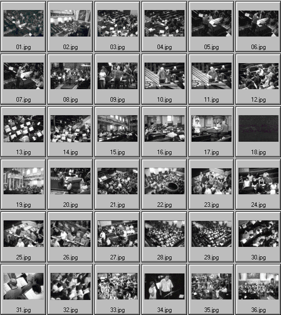 Black and white thumbnail pictures