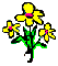 Yellow flower icon