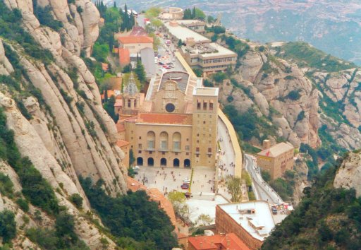 Montserrat Monastery from above