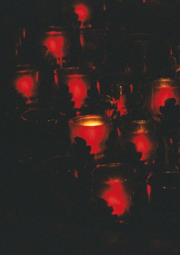 Penance Candles at Mission San Juan Capistrano