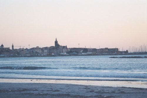 Alghero's old town seen from the Lido