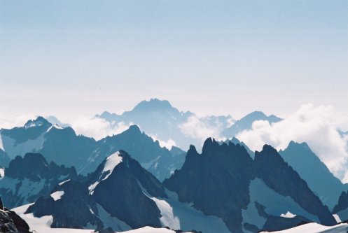 The Alps viewed from 3000ft up Mount Titlis, by Engelberg