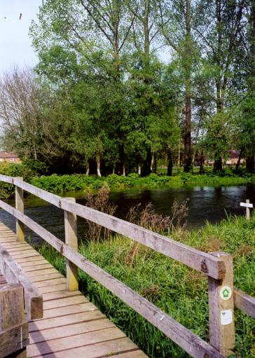 Foorbridge over the River Test