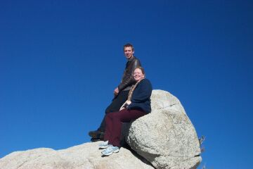 Hannah und Ralf auf dem Gipfel der Gef&uuml;hle