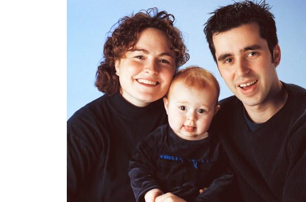 Paul's sister Kristina, husband Mark and sweet Kate (born December 20, 1999)