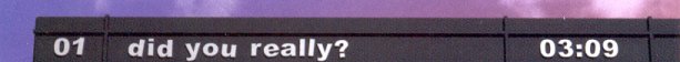 click on the track name for the relevant tabs