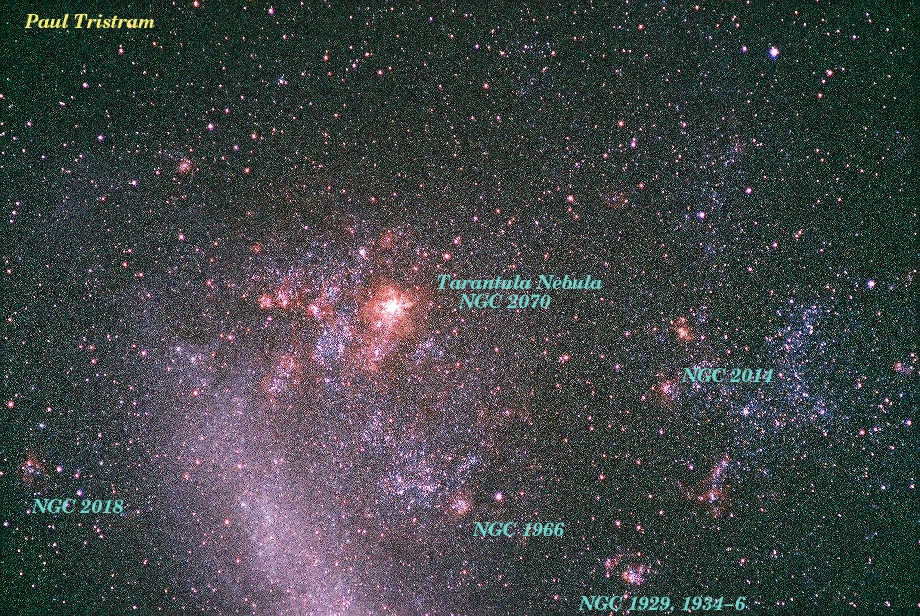 ngc 2070, Tarantula Nebula, Star forming regions in the LMC 