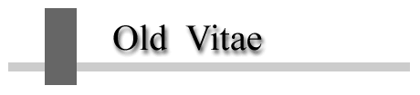 Old Curriculum Vitae