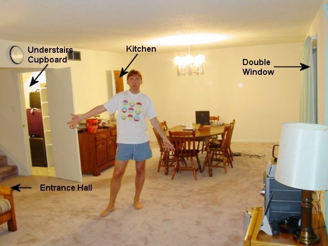 Living/Dining room viewed from near pation doors