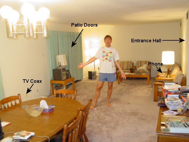 Living/Dining room viewed from near kitchen
