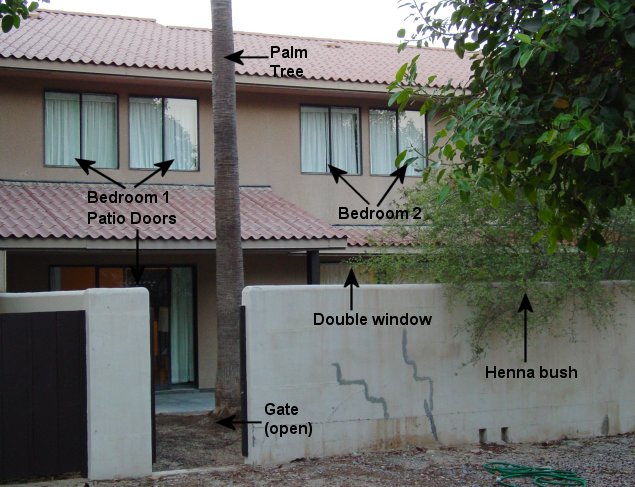 Rear of house