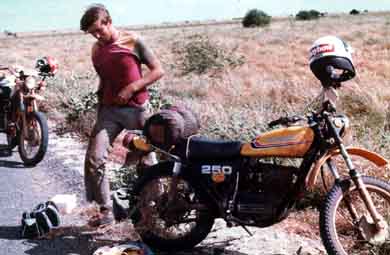 The last effort - Grass in the Tyre!