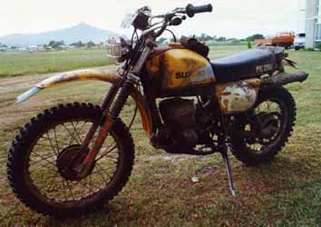 Suzuki PE250 after an event - Townsville