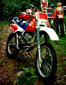 Honda XR250 on the trail