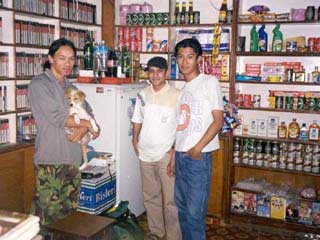 Dharma Baral Photo studio with Guru