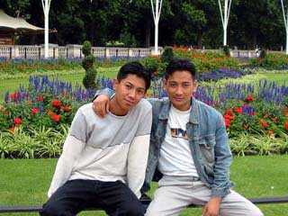With Dawa. Buckingham Palace London