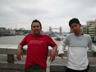 With My Dear Friend Gulay. London Downtown August 2003