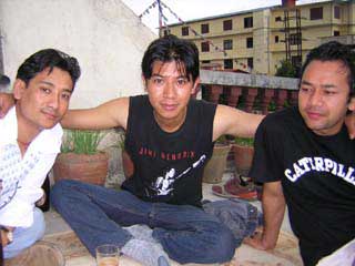 Dawa and Gulay during their holidays in Ktm 2004