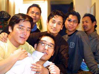 With Best friends in Amsterdam. Third Visit 2004 February