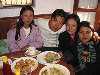 Cafe d' Patan Sangeeta Sabina and Sophi 2003