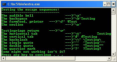 C output data type