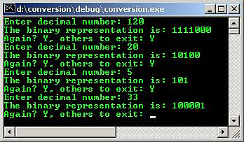 C output data type