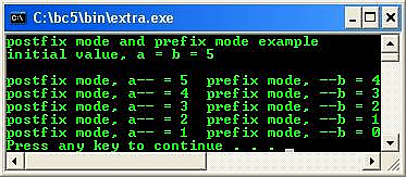 C C++ output operators