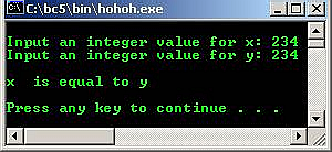 C C++ output if statement