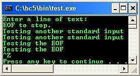 C C++ output program example