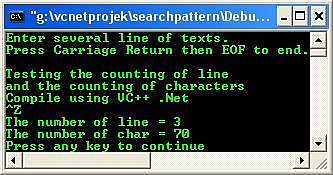 C C++ output program example