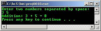 C C++ output function user defined and header files