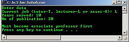 C C++ output if-else-if