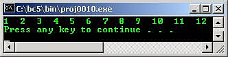 C C++ output while statement