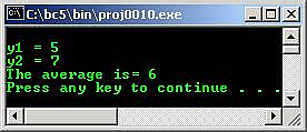 C C++ output return statement